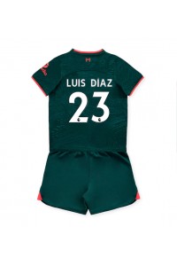 Liverpool Luis Diaz #23 Babyklær Tredje Fotballdrakt til barn 2022-23 Korte ermer (+ Korte bukser)